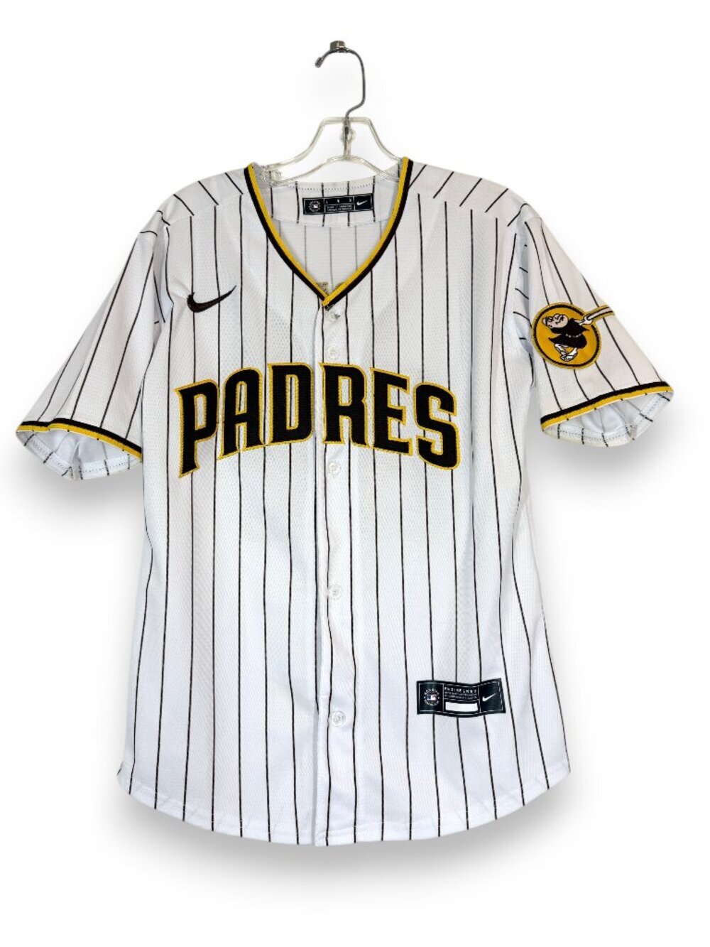 Nike San Diego Padres Jersey Soto 22 Boys Large Youth White Embroidered Baseball